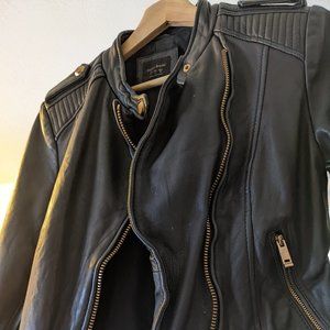Zara Leather Moto Jacket